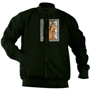 Jaket Bomber wayang melody 2 white