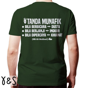 Kaos Tanda munafik ada 3