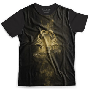 Kaos Fullprint Kaos Tshirt zodiak cancer gold