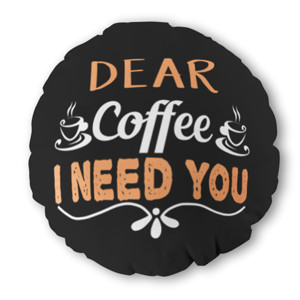 Bantal Bulat Dear Coffee