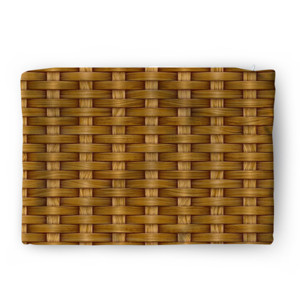 Sarung Bantal Anyaman Bambu Seni Cetak Kayu Tradisional Modern