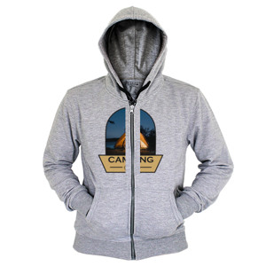 Hoodie Zipper Kaos Camping Squad