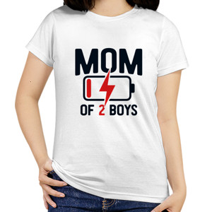 Kaos Mom Of 2 Boys