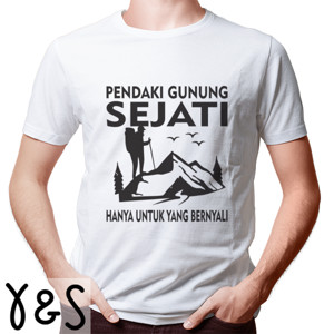 Kaos Hobi Mendaki Gunung Hiking