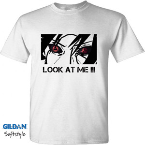 Kaos Uchiha Sasuke Sheringan Look at me !!!
