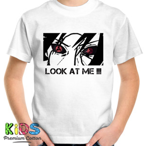 Kaos Uchiha Sasuke Sheringan Look at me !!!
