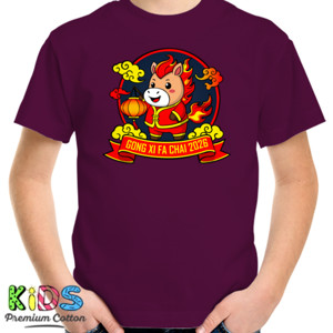 Kaos Cute Fire Horse Lunar New Year