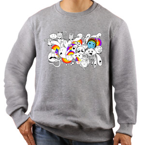 Jaket Sweater Doodle 01