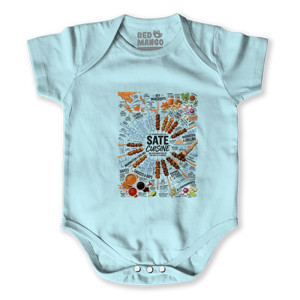 Baby Jumper Kaos Sate Cuisine Kuliner Indonesia