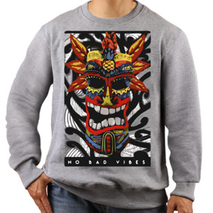 Jaket Sweater No bad vibes