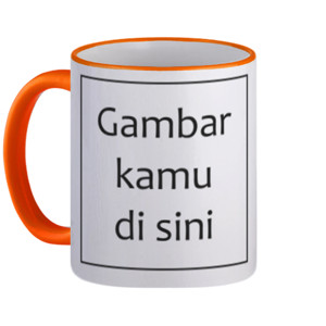 Mug Rim Warna Desain Custom Sendiri