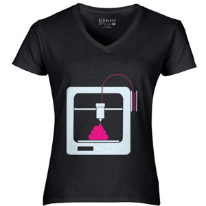 Kaos 3D Print F3ces pink