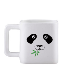Mug Kotak Panda Face