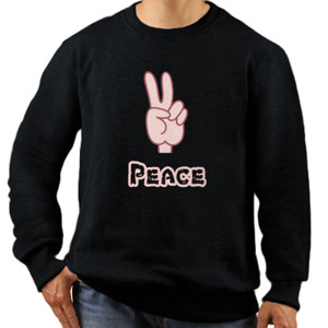 Jaket Sweater Kaos Pria Peace Tangan Komik