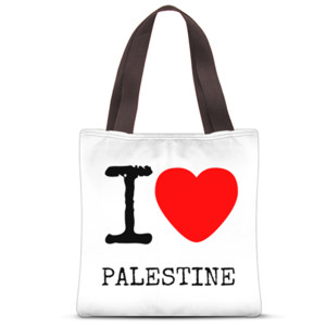 Tas Tote Fullprint Tote Bag / Tas Shoping I Love Palestine