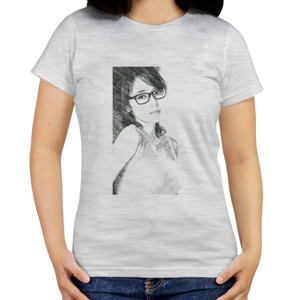 Kaos 3.front_Beauty_woman_sket_pencil_white_hery