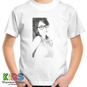 Kaos 3.front_Beauty_woman_sket_pencil_white_hery