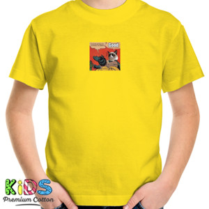 Kaos Grumpy cat parody of super hero