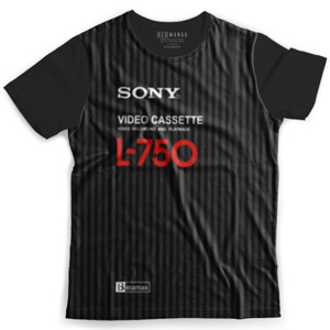 Kaos Fullprint  Sony Betamax Video Cassette L-500 Black K