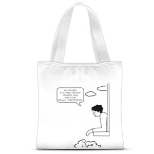 Tas Tote Fullprint lihatlah dunia