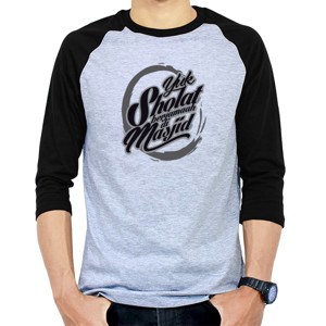 Kaos Raglan sholat jamaah