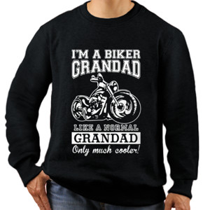 Jaket Sweater Biker Grandad