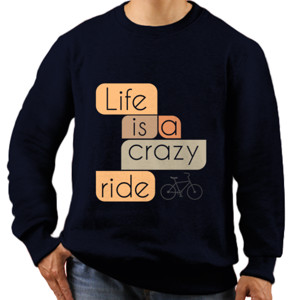 Jaket Sweater Crazy Life - Bike