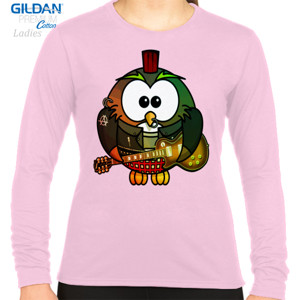 Kaos Cute Owl Guitarist - Kaos Gitaris Burung Hantu