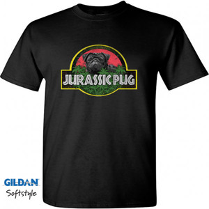 Kaos Jurassic Pug Funny Parody Urban Swag