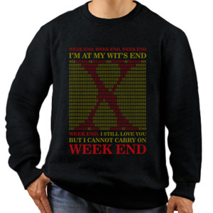 Jaket Sweater X Japan Week End Red Gold Design