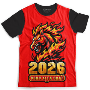 Kaos Fullprint Kaos Imlek 2026 Naga Api – Gong Xi Fa Chai Unisex