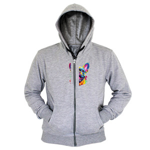 Hoodie Zipper Kaos Gambar Anjing 066
