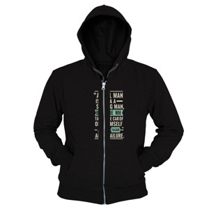 Hoodie Zipper Kaos Laki-laki