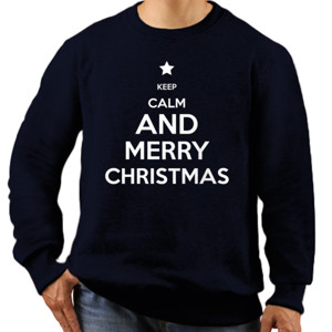 Jaket Sweater Keep Calm And Merry Christmas