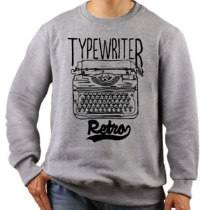 Jaket Sweater Mesin Ketik Retro