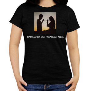 Kaos Jaket Topi -Nama Pasangan anda