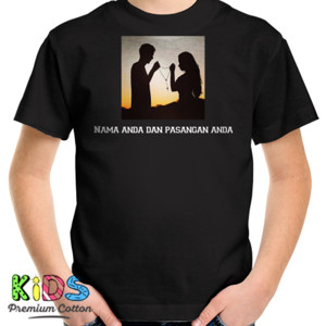 Kaos Jaket Topi -Nama Pasangan anda