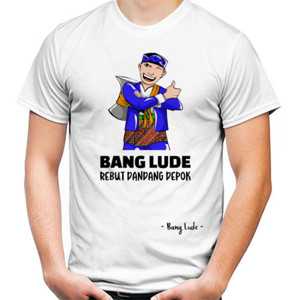 Kaos Bang Lude - Rebut Dandang Depok (White)