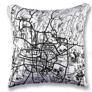 Bantal Seri Peta Kota Indonesia: Bandung