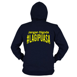 Hoodie Zipper Jangan Digoda Lagi Puasa
