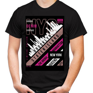 Kaos Brooklyn Staten Island Pink