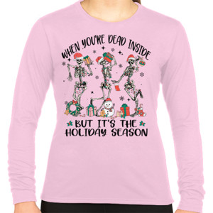 Kaos Tengkorak Christmas Dead Inside Holiday Seeason