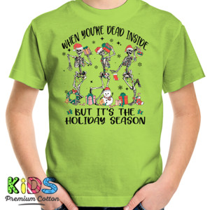 Kaos Tengkorak Christmas Dead Inside Holiday Seeason