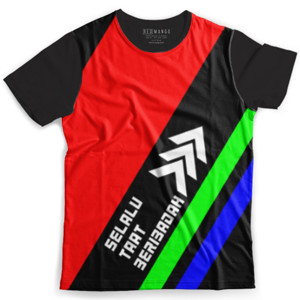 Kaos Fullprint Kaos Pria "Selalu Taat Beribadah"