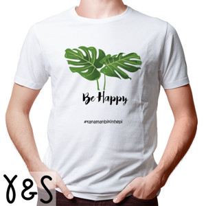 Kaos tanaman bikin hepi monstera 01