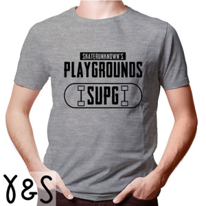 Kaos Skaterunknows Playground dan logo SUPGSK8