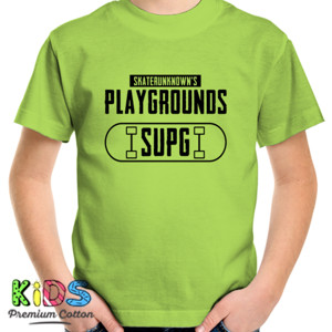 Kaos Skaterunknows Playground dan logo SUPGSK8