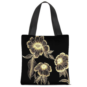 Tas Tote Fullprint Blooming Flowers