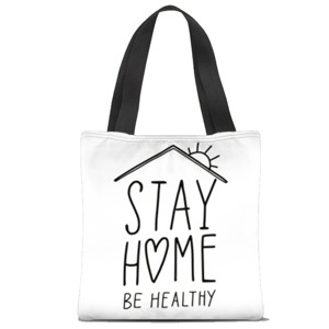 Tas Tote Fullprint Stay Home