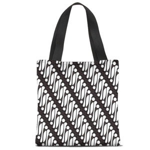 Tas Tote Fullprint Motif Batik Indonesia